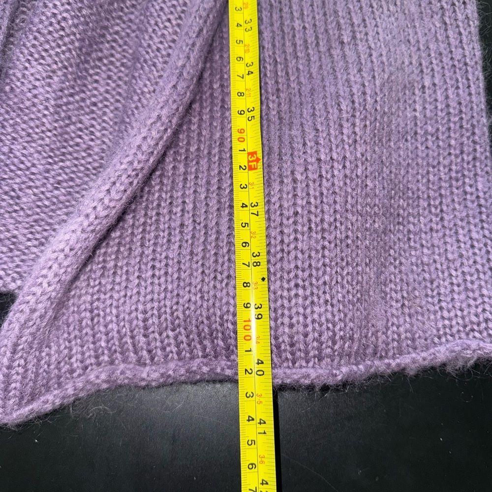 Soft Surroundings Telluride Wool Mohair Topper Open Cardigan Large EUC purple - Picture 9 of 9